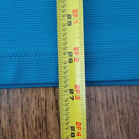 Golf Polo Performance Shirt Mens Sz XL Teal Nautical Coastal Roundtree & Yorke - Picture 8 of 9